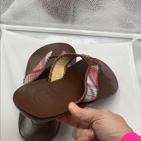Jack Rogers Men’s size 8 Brown and Plaid Flip-Flops main image 6